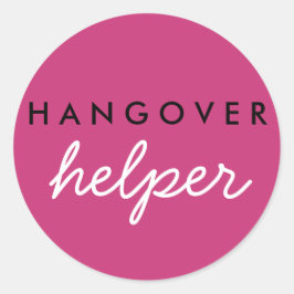 Hangover Helper Wedding Bachelorette Favor Sticker