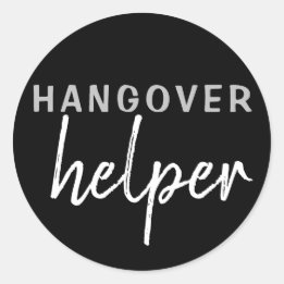Hangover Helper Wedding Bachelorette Favor Sticker