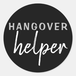 Hangover Helper Wedding Bachelorette Favor Sticker
