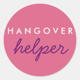 Hangover Helper Wedding Bachelorette Favor Sticker