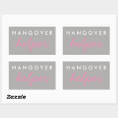Hangover Helper Wedding Bachelorette Favor Sticker (Vel)