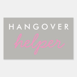 Hangover Helper Wedding Bachelorette Favor Sticker