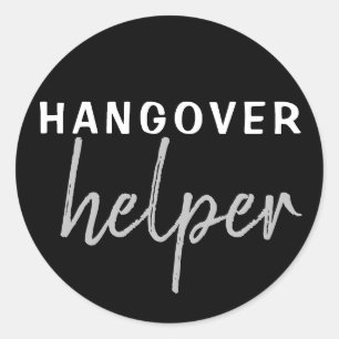 Hangover Helper Wedding Bachelorette Favor Sticker