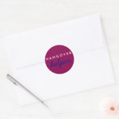Hangover Helper Wedding Bachelorette Favor Sticker (Envelop)