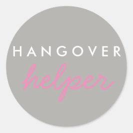 Hangover Helper Wedding Bachelorette Favor Sticker