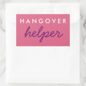 Hangover Helper Wedding Bachelorette Favor Sticker (Tas)