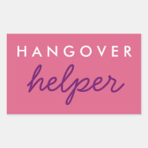 Hangover Helper Wedding Bachelorette Favor Sticker