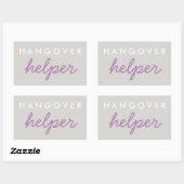 Hangover Helper Wedding Bachelorette Favor Sticker (Vel)