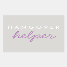 Hangover Helper Wedding Bachelorette Favor Sticker