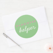 Hangover Helper Wedding Favor Sticker Sage Pink (Envelop)