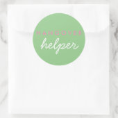 Hangover Helper Wedding Favor Sticker Sage Pink (Tas)