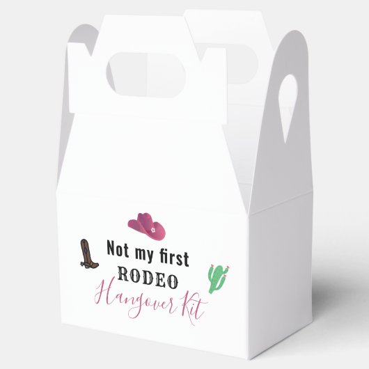 Hangover Kit Austin Texas Cowgirl Bachelorette Bedankdoosjes (Geopend)