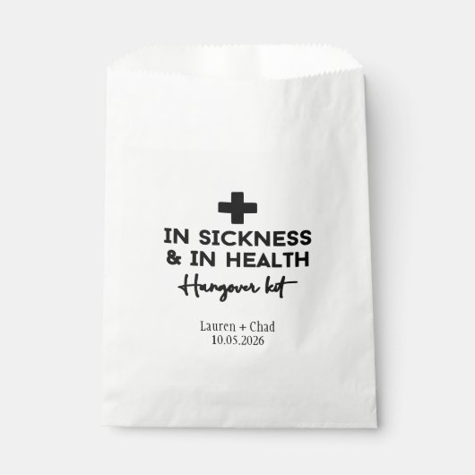 Hangover Kit Bedankzakje (Voorkant)