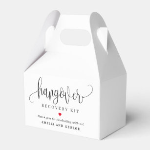 Hangover Kit Editable Color Lovely Calligrafie Bedankdoosjes