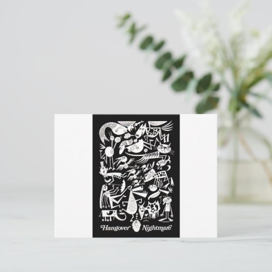 Hangover Nightmare Briefkaart (Staand voorkant)