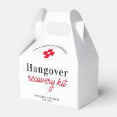 Hangover Recovery Kit Personalized Wedding Bedankdoosjes (Achterkant)