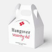 Hangover Recovery Kit Personalized Wedding Bedankdoosjes (Voorkant Zijde)