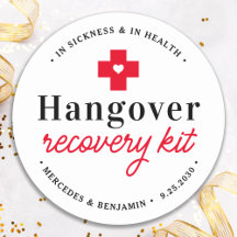 Hangover Recovery Kit Personalized Wedding Favor