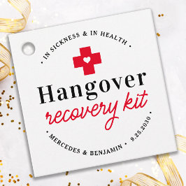 Hangover Recovery Kit Personalized Wedding Party Bedankjes Labels
