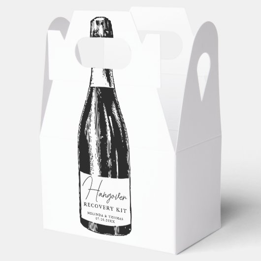 Hangover Recovery Kit Wedding Guest Bedankdoosjes (Geopend)
