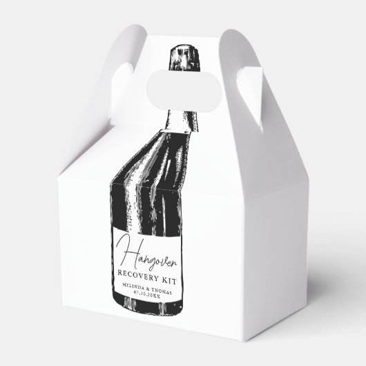 Hangover Recovery Kit Wedding Guest Bedankdoosjes (Voorkant Zijde)