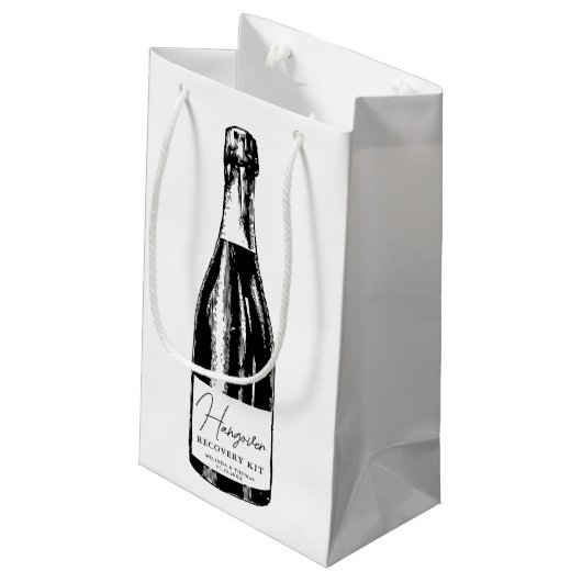 Hangover Recovery Kit Wedding Guest Klein Cadeauzakje (Achterkant Gekanteld)