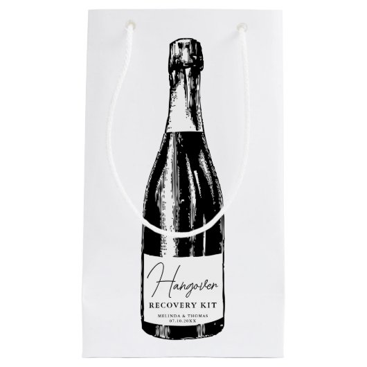 Hangover Recovery Kit Wedding Guest Klein Cadeauzakje (Voorkant)