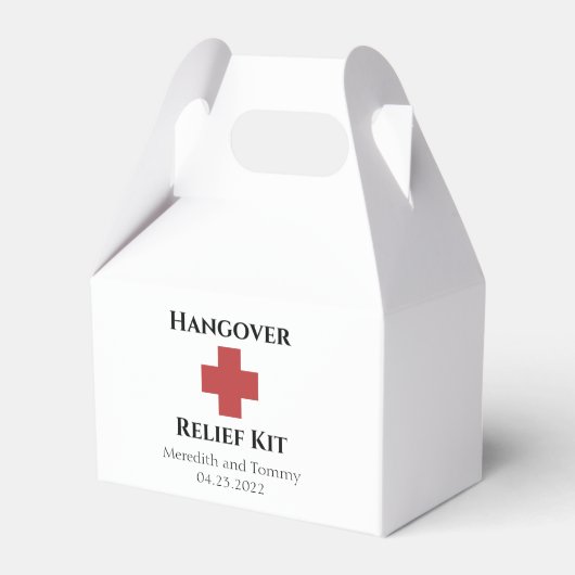 Hangover Relief Kit Bedankdoosjes (Voorkant Zijde)