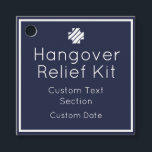 Hangover Relief Kit Bedankjes Labels<br><div class="desc">Perfect leuke en aanpasbare gunsttags voor uw feestjes kater helper!</div>