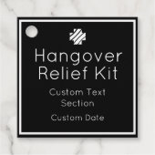 Hangover Relief Kit Bedankjes Labels (Voorkant)