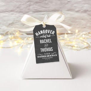 Hangover Relief Kit   Chalkboard Wedding Favor Cadeaulabel
