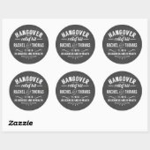 Hangover Relief Kit | Chalkboard Wedding Favor Ronde Sticker (Vel)