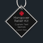 Hangover Relief Kit Favor Tags Bedankjes Labels<br><div class="desc">Perfect leuke en aanpasbare gunstlabels voor uw partijen die op de achterkant een hangerhelper hebben met strepen!</div>