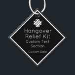 Hangover Relief Kit Favor Tags Bedankjes Labels<br><div class="desc">Perfect leuke en aanpasbare gunstlabels voor uw partijen die op de achterkant een hangerhelper hebben met strepen!</div>