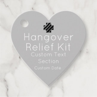 Hangover Relief Kit Favor Tags Bedankjes Labels