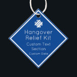 Hangover Relief Kit Favor Tags Bedankjes Labels<br><div class="desc">Perfect leuke en aanpasbare gunstlabels voor uw partijen die op de achterkant een hangerhelper hebben met strepen!</div>