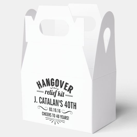 Hangover Relief Kit | feestdag Bedankdoosjes (Geopend)