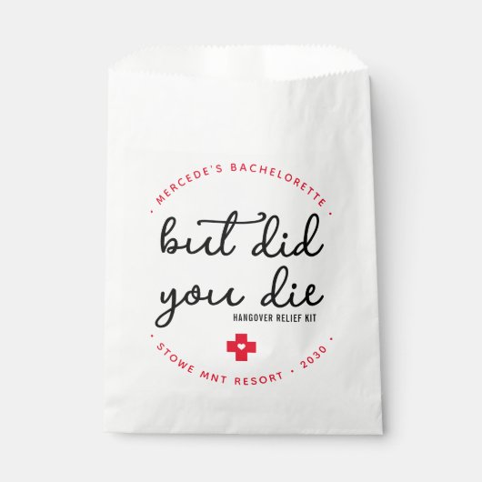 Hangover Relief Kit gepersonaliseerd maar ben je g Bedankzakje (Voorkant)