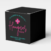 Hangover Relief Kit Hot Pink Aangepast huwelijk Bedankdoosjes (Voorkant Zijde)