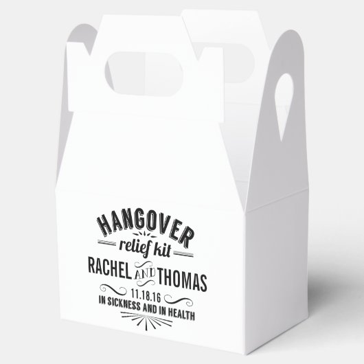 Hangover Relief Kit |  huwelijk Bedankdoosjes (Geopend)