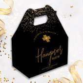 Hangover Relief Kit Modern Gold Glitter Wedding Bedankdoosjes