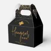 Hangover Relief Kit Modern Gold Glitter Wedding Bedankdoosjes (Achterkant)