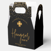 Hangover Relief Kit Modern Gold Glitter Wedding Bedankdoosjes (Geopend)