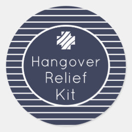 Hangover Relief Kit Navy en witte Stickers