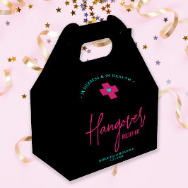 Hangover Relief Kit Neon Hot Pink Blauwgroen huwel Bedankdoosjes