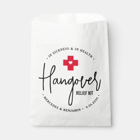 Hangover Relief Kit Personalized Wedding Bedankzakje (Voorkant)