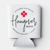 Hangover Relief Kit Personalized Wedding Favor Blikjeskoeler (Achterkant)