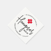 Hangover Relief Kit Personalized Wedding Favor Servet (Hoek)