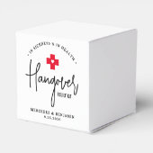 Hangover Relief Kit Personalized Wedding Square Bedankdoosjes (Achterkant)