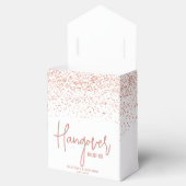 Hangover Relief Kit Roos Gold Glitter Wedding Bedankdoosjes (Geopend)